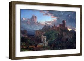 The Spirit Of War-Jasper Francis Cropsey-Framed Art Print