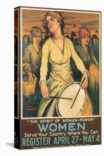 The Spirit Of Woman-Power-Paul Honore-Stretched Canvas