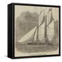 The Spirit, Welled Fishing Schooner-null-Framed Stretched Canvas