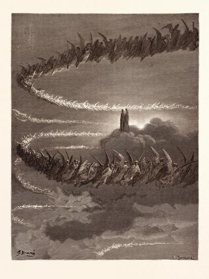'The Spirits in Jupiter' Giclee Print - Gustave Dore | AllPosters.com