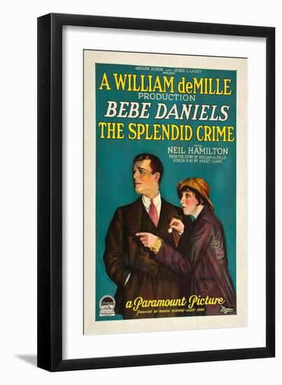 The Splendid Crime, 1925-null-Framed Giclee Print