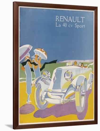 The Splendid Renault on a Fine Summer's Day-null-Framed Photographic Print