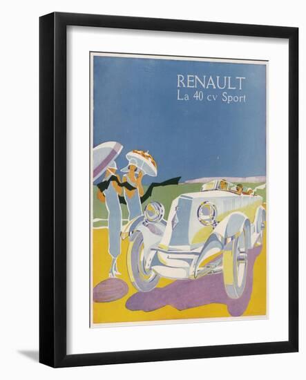 The Splendid Renault on a Fine Summer's Day-null-Framed Photographic Print