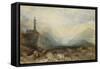 The Splügen Pass. Ca. 1842-43-J. M. W. Turner-Framed Stretched Canvas