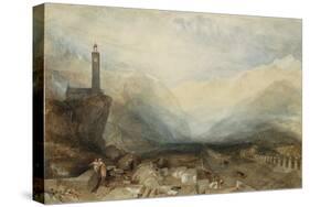 The Splügen Pass. Ca. 1842-43-J. M. W. Turner-Stretched Canvas