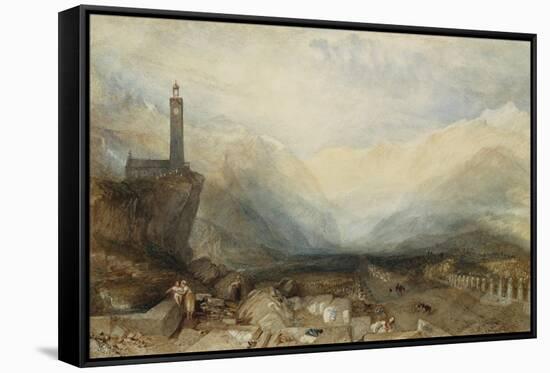 The Splügen Pass. Ca. 1842-43-J. M. W. Turner-Framed Stretched Canvas