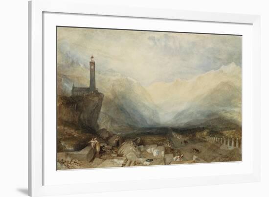 The Splügen Pass. Ca. 1842-43-J. M. W. Turner-Framed Giclee Print