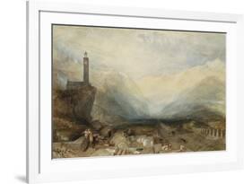 The Splügen Pass. Ca. 1842-43-J. M. W. Turner-Framed Giclee Print