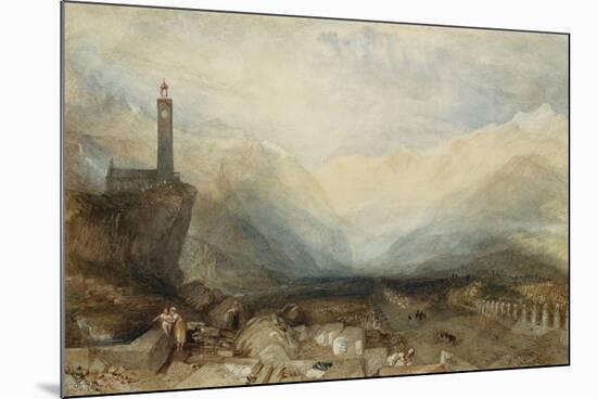 The Splügen Pass. Ca. 1842-43-J. M. W. Turner-Mounted Giclee Print