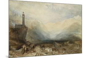 The Splügen Pass. Ca. 1842-43-J. M. W. Turner-Mounted Giclee Print