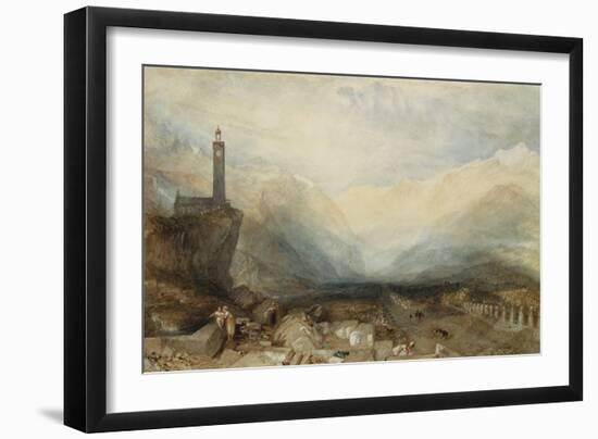 The Splugen Pass, c.1842-1843-J. M. W. Turner-Framed Giclee Print