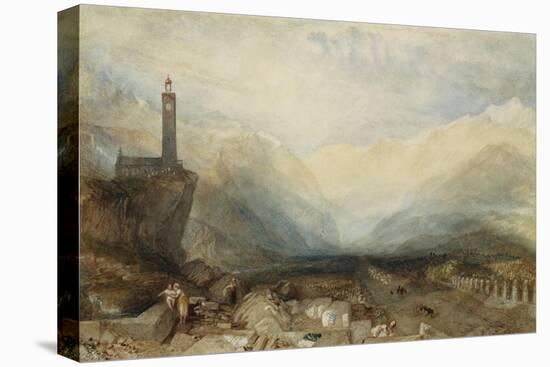 The Splugen Pass, c.1842-1843-J. M. W. Turner-Stretched Canvas