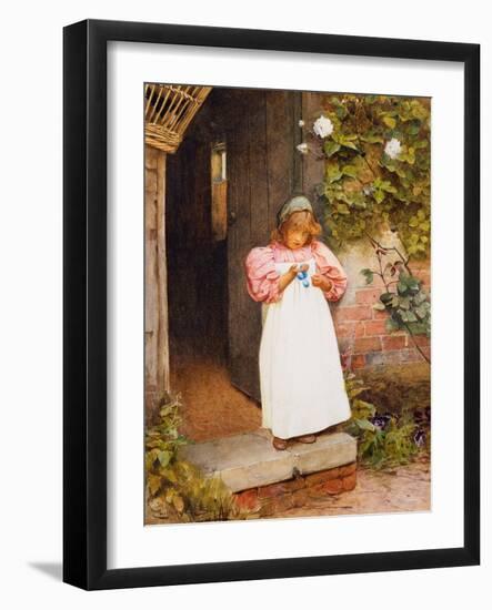 The Spoilt Child, 1899 (Pencil & W/C on Paper)-Carlton Alfred Smith-Framed Giclee Print