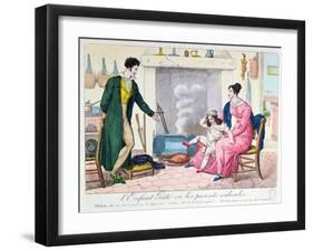 The Spoilt Child or the Ridiculous Parents, Early 19th Century-null-Framed Giclee Print