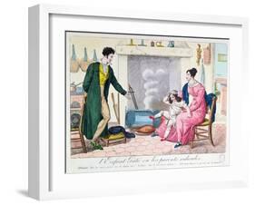The Spoilt Child or the Ridiculous Parents, Early 19th Century-null-Framed Giclee Print