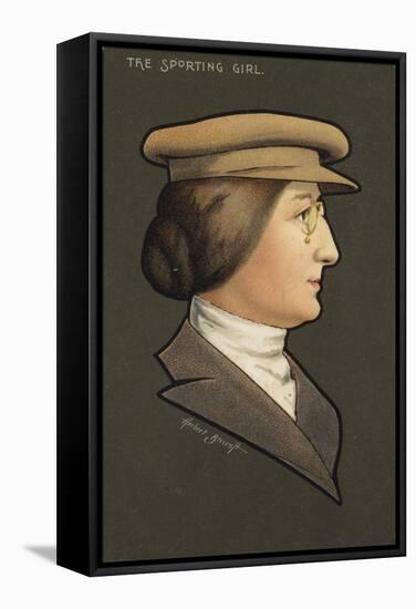 The Sporting Girl-null-Framed Stretched Canvas