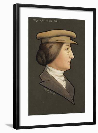 The Sporting Girl-null-Framed Giclee Print