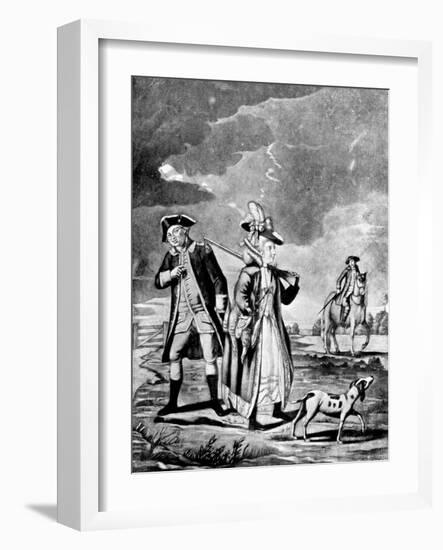 The Sporting Lady, 1776-John Collet-Framed Giclee Print