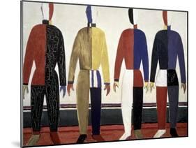 The Sportsmen-Kasimir Malevich-Mounted Giclee Print