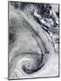The Sprawling S-Shaped Swirl Is Actually Two Cyclones That Seem to Be Feeding on Each Other-null-Mounted Photographic Print