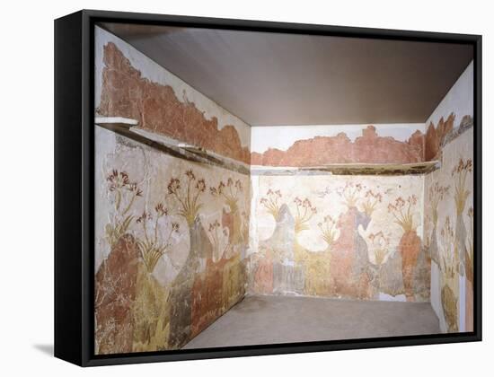 The Spring, Akrotiri Fresco, Thera-null-Framed Stretched Canvas