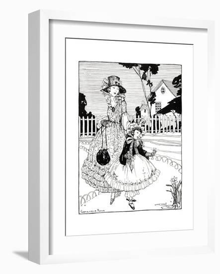 The Spring Bonnet - Child Life-Genevieve Fusch-Framed Giclee Print
