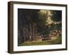 The Spring in Fouras (A Painter and His Mode)-Gustave Courbet-Framed Giclee Print