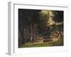 The Spring in Fouras (A Painter and His Mode)-Gustave Courbet-Framed Giclee Print