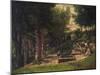 The Spring in Fouras (A Painter and His Mode)-Gustave Courbet-Mounted Giclee Print