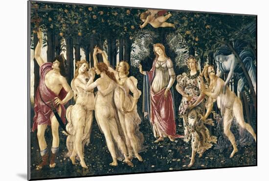 The Spring-Sandro Botticelli-Mounted Art Print