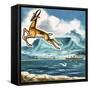 The Springbok, Emblem of South Africa-null-Framed Stretched Canvas