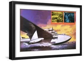 The Spruce Goose Flying Plane-Wilf Hardy-Framed Premium Giclee Print