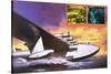 The Spruce Goose Flying Plane-Wilf Hardy-Stretched Canvas