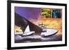 The Spruce Goose Flying Plane-Wilf Hardy-Framed Giclee Print
