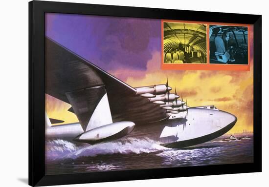 The Spruce Goose Flying Plane-Wilf Hardy-Framed Giclee Print