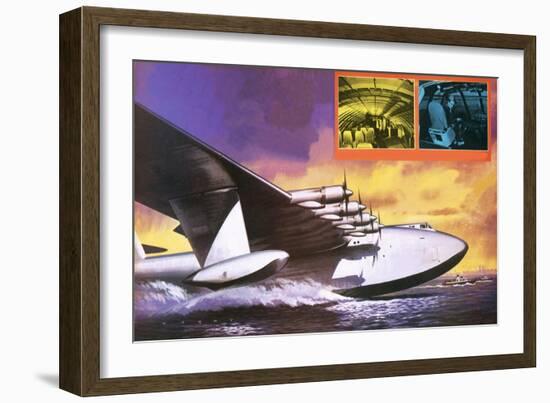 The Spruce Goose Flying Plane-Wilf Hardy-Framed Giclee Print