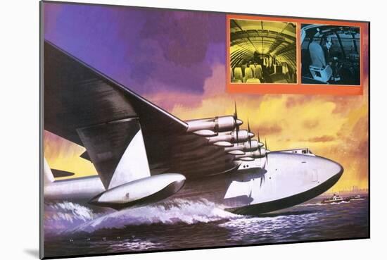 The Spruce Goose Flying Plane-Wilf Hardy-Mounted Giclee Print