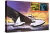 The Spruce Goose Flying Plane-Wilf Hardy-Stretched Canvas