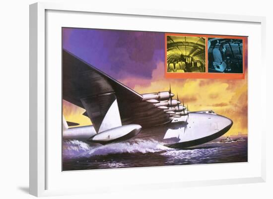 The Spruce Goose Flying Plane-Wilf Hardy-Framed Giclee Print