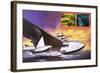 The Spruce Goose Flying Plane-Wilf Hardy-Framed Giclee Print