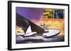 The Spruce Goose Flying Plane-Wilf Hardy-Framed Giclee Print