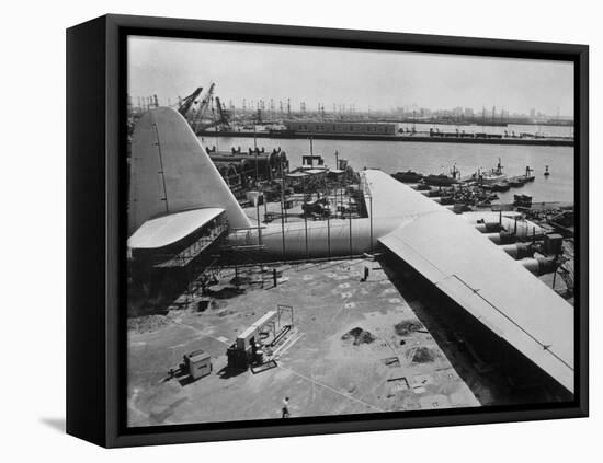 The Spruce Goose under Construction-null-Framed Stretched Canvas