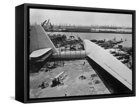 The Spruce Goose under Construction-null-Framed Stretched Canvas