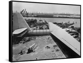 The Spruce Goose under Construction-null-Framed Stretched Canvas