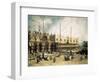 The Square of Saint Mark's, Venice (Piazza San Marco)-Canaletto-Framed Art Print