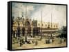 The Square of Saint Mark's, Venice (Piazza San Marco)-Canaletto-Framed Stretched Canvas