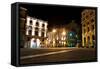 The Square of San Francisco in Old Havana at Night-Kamira-Framed Stretched Canvas