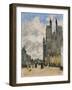 The Square of the Church of Saint Vulfran in Abbeville-Eugène-Louis Boudin-Framed Giclee Print