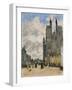 The Square of the Church of Saint Vulfran in Abbeville-Eugène-Louis Boudin-Framed Giclee Print