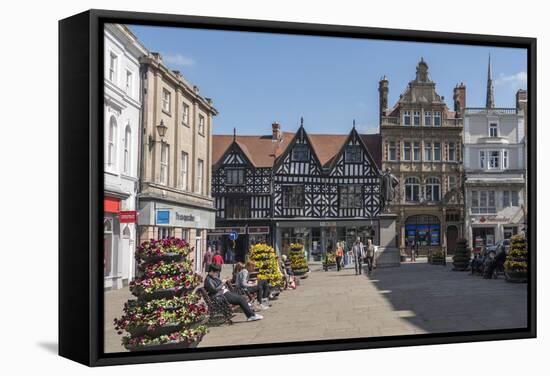 The Square, Shrewsbury, Shropshire, England, United Kingdom-Rolf Richardson-Framed Stretched Canvas
